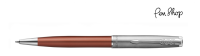 Parker Sonnet Essential Sandblasted Steel / Orange / Chrome Plated Balpennen